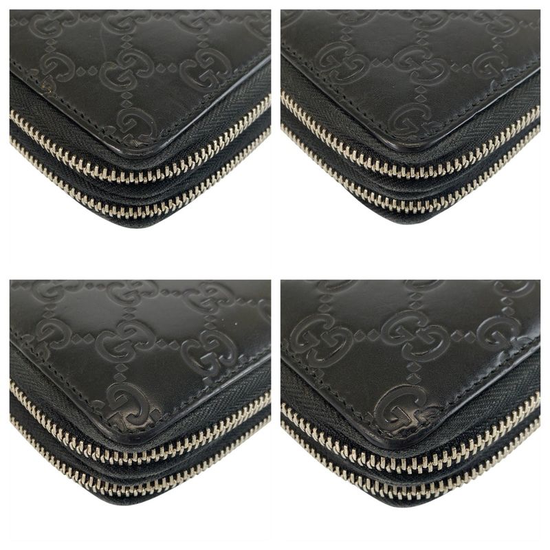 Guccissima Black Silver Leather Wallet