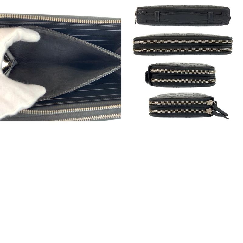 Guccissima Black Silver Leather Wallet