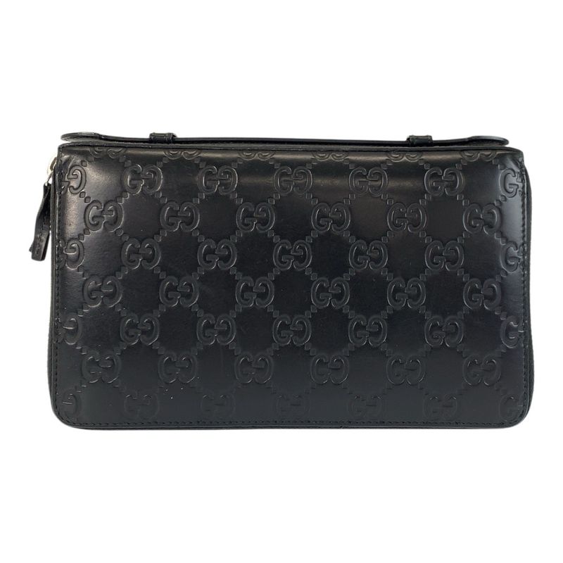 Guccissima Black Silver Leather Wallet