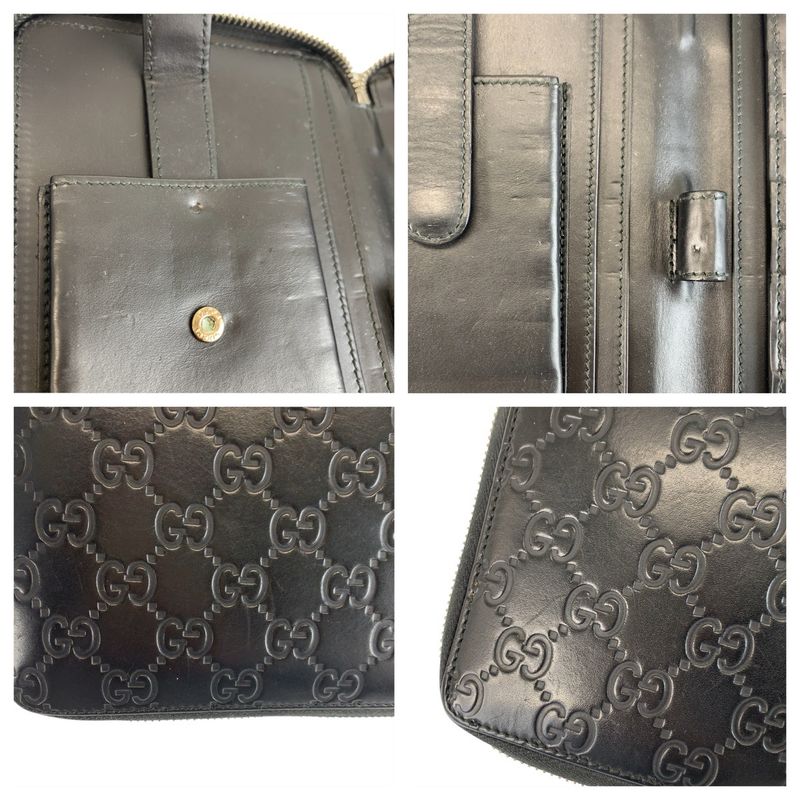 Guccissima Black Silver Leather Wallet