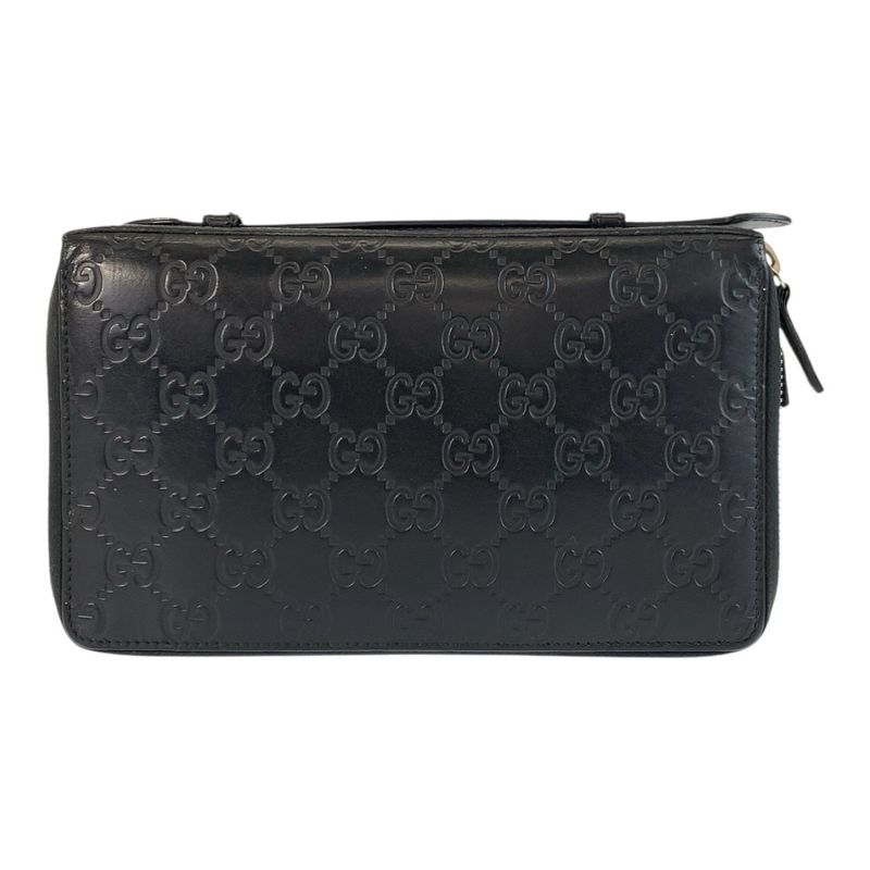 Guccissima Black Silver Leather Wallet