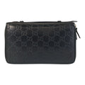 Guccissima Black Silver Leather Wallet