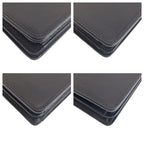 Versace Vintage Sunburst Black Leather Clutch Business