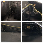 Celine Trapeze Navy Beige Gold Leather 2-Way Shoulder Bag