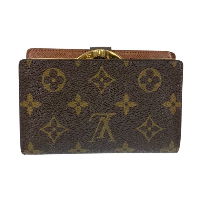 Louis Vuitton Monogram Porte Monnaie Viet Viennois Brown Fold Wallet Compact