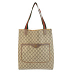 Gucci Vintage Sherry Leather Canvas