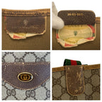 Gucci Vintage Sherry Leather Canvas