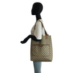 Gucci Vintage Sherry Leather Canvas