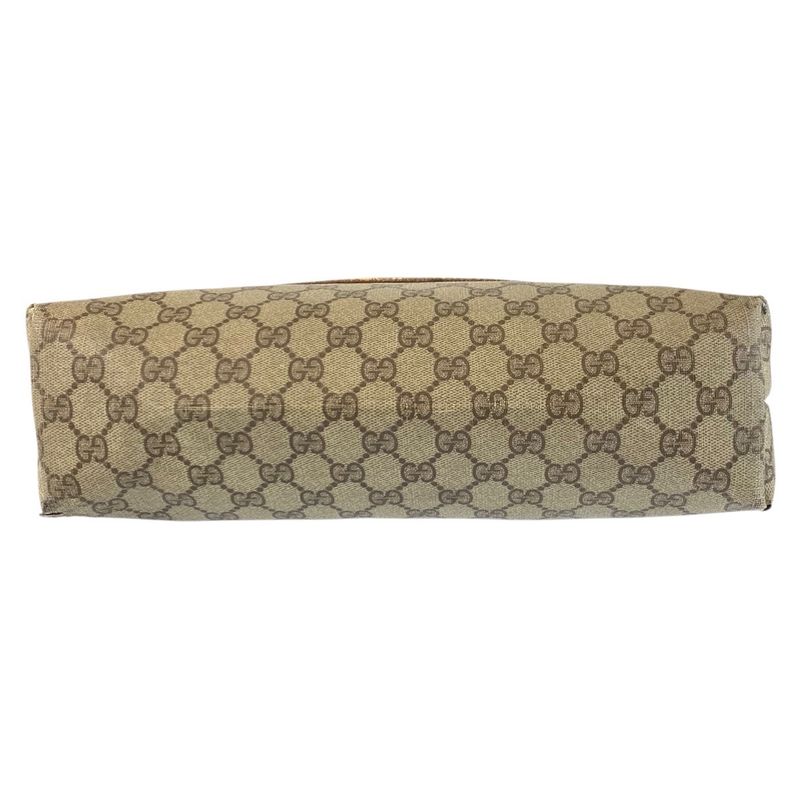 Gucci Vintage Sherry Leather Canvas