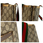 Gucci Vintage Sherry Leather Canvas