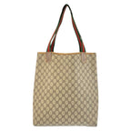 Gucci Vintage Sherry Leather Canvas