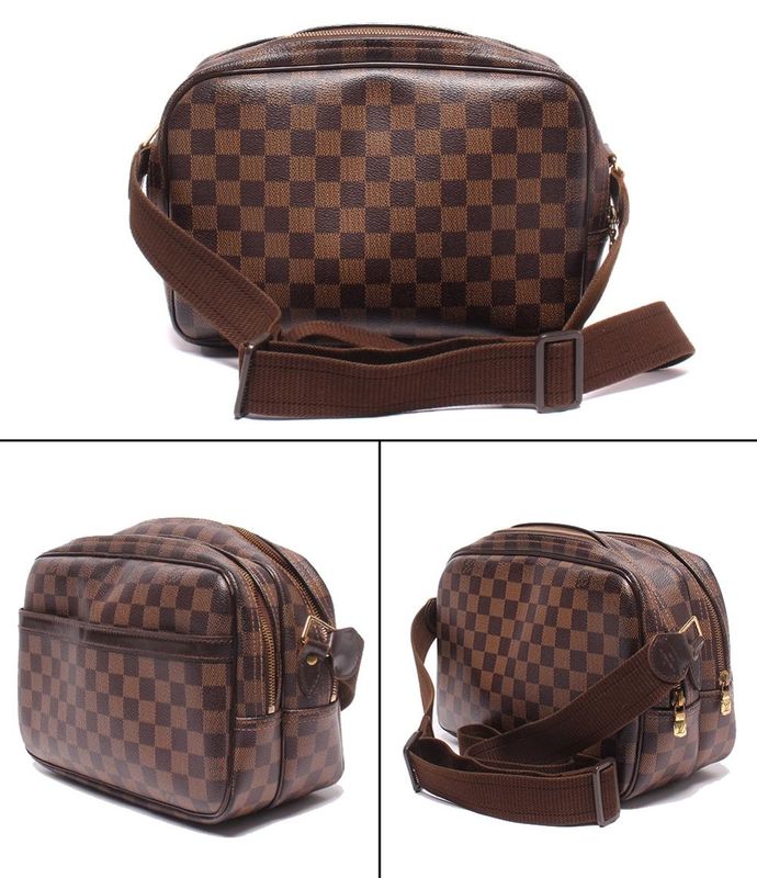 Louis Vuitton Shoulder Bag Crossbody Reporter PM Damier Brown