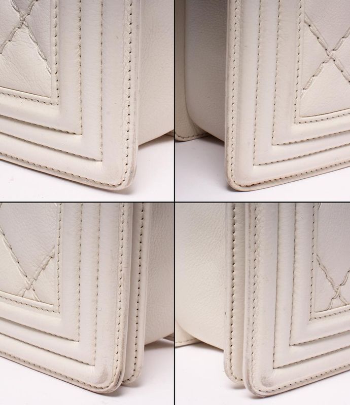 Chanel Chain Shoulder Bag Quilted Silver