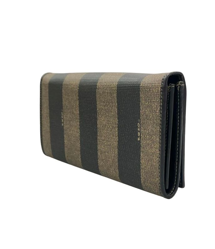 Fendi Wallet Pecan Pattern Brown