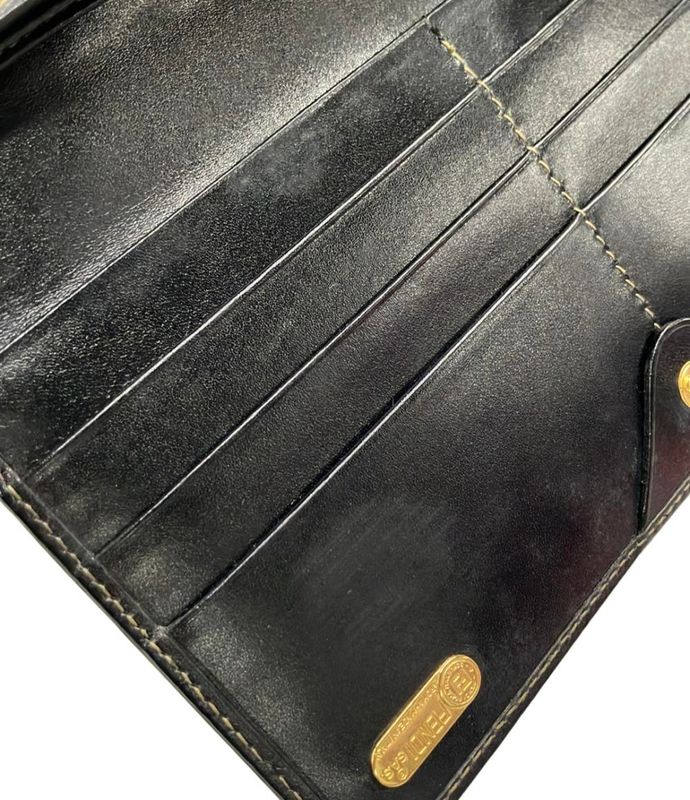 Fendi Wallet Pecan Pattern Brown