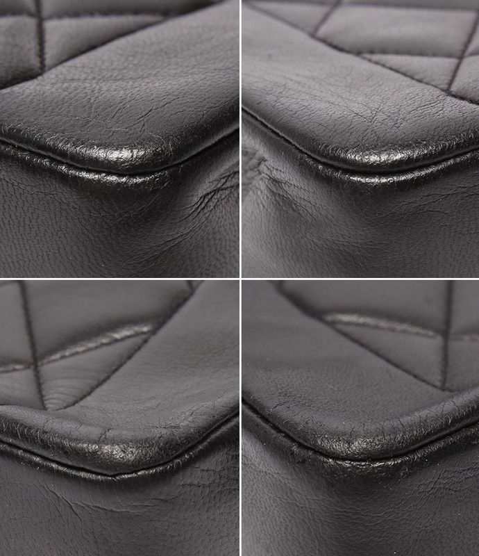 Chanel Chain Shoulder Bag Quilted Gold Lambskin Single