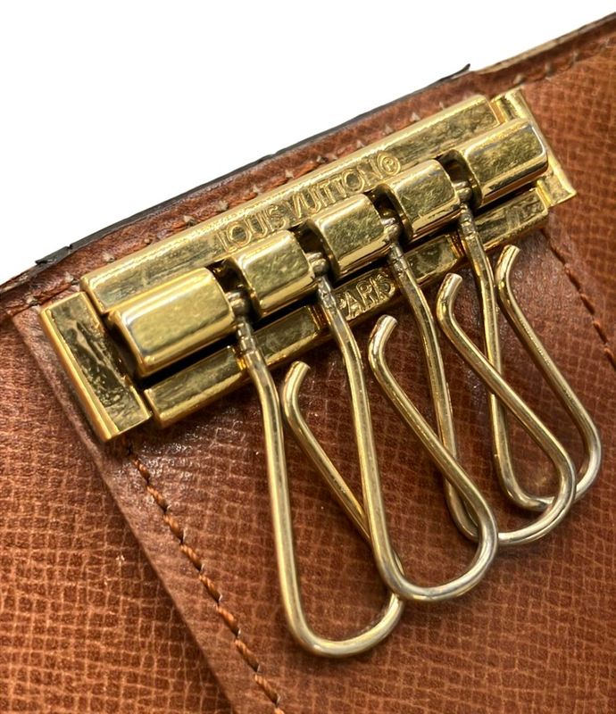 Louis Vuitton 4 Key Case Multicles 4 Monogram Key Holder Brown
