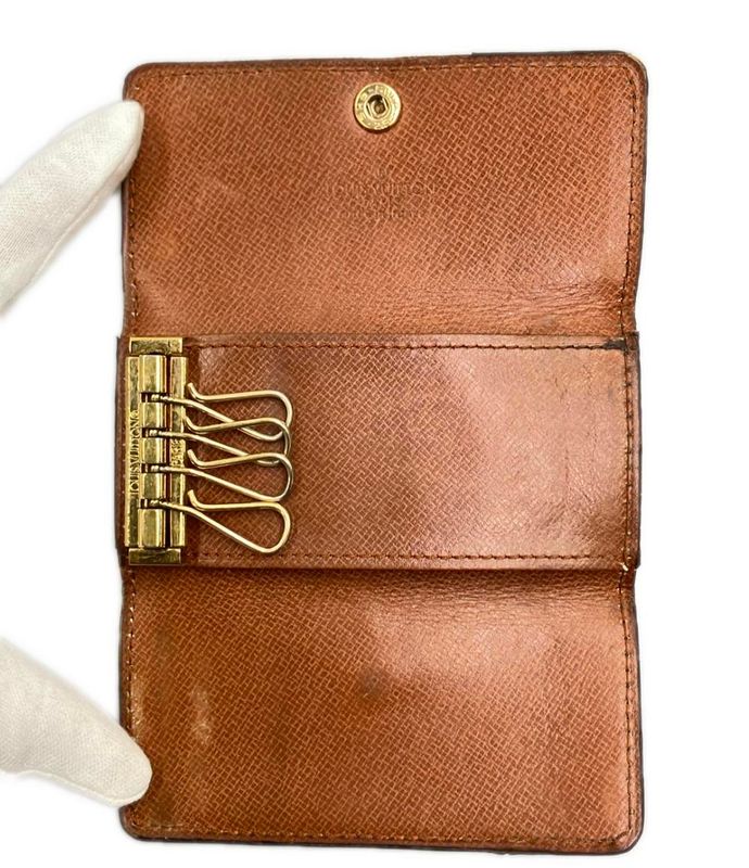 Louis Vuitton 4 Key Case Multicles 4 Monogram Key Holder Brown