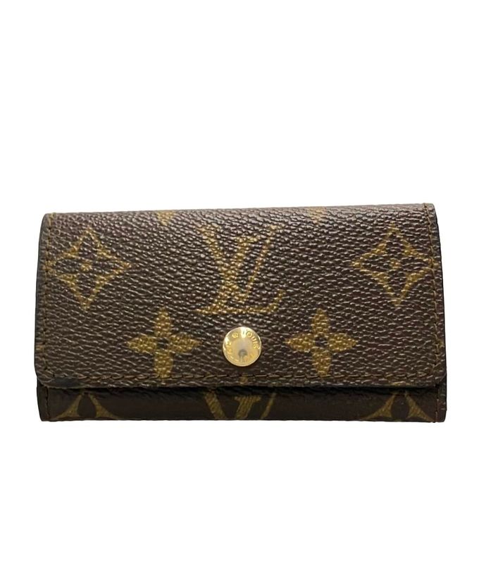 Louis Vuitton 4 Key Case Multicles 4 Monogram Key Holder Brown