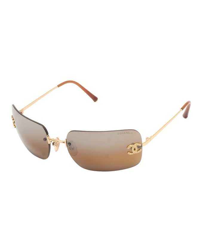 Chanel Sunglasses Eyewear Gold
