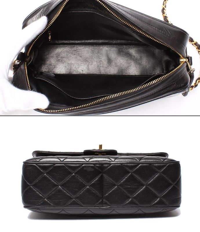 Chanel Chain Shoulder Bag Single Crossbody Gold