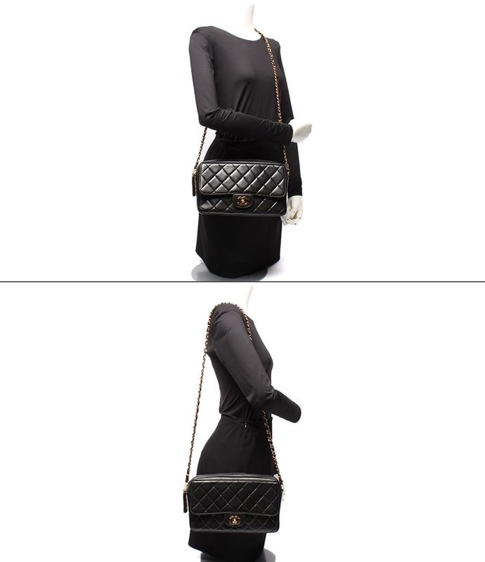 Chanel Chain Shoulder Bag Single Crossbody Gold