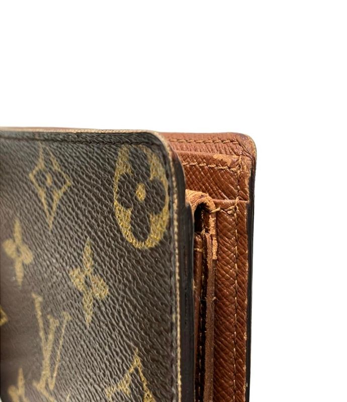 Louis Vuitton Bifold Wallet Porte Billets Cult Cles Monet Monogram Brown