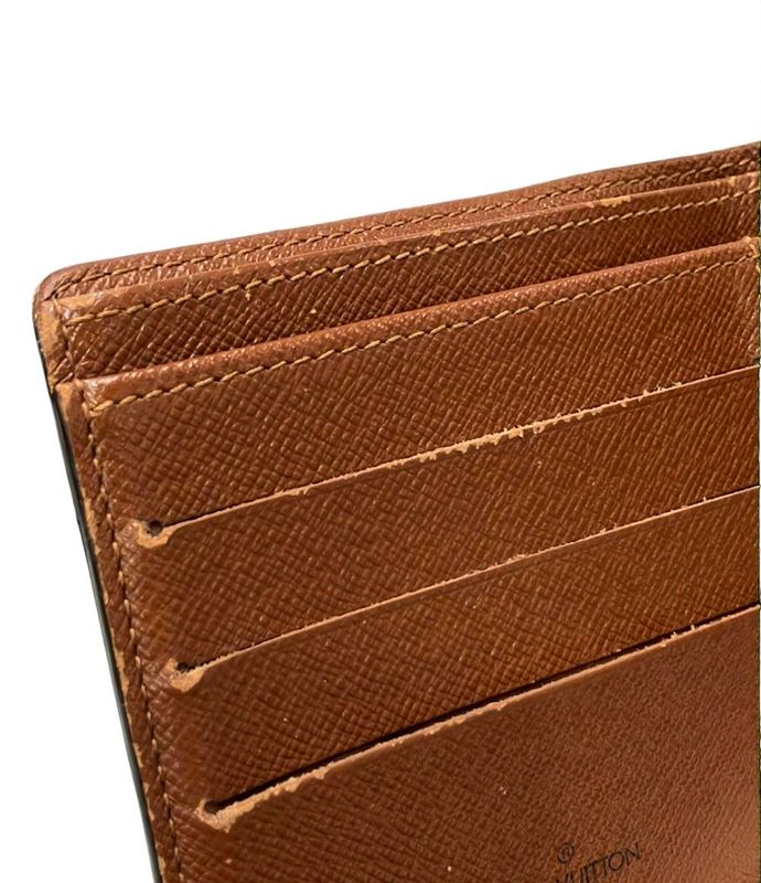 Louis Vuitton Bifold Wallet Porte Billets Cult Cles Monet Monogram Brown
