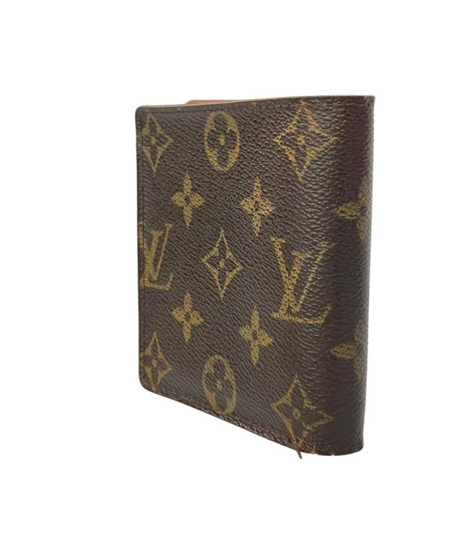 Louis Vuitton Bifold Wallet Porte Billets Cult Cles Monet Monogram Brown