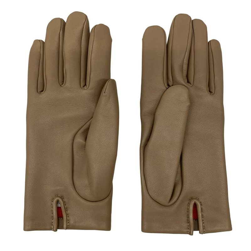 Hermes Gloves 6.5 Jump Etoupe Cashmere Lambskin