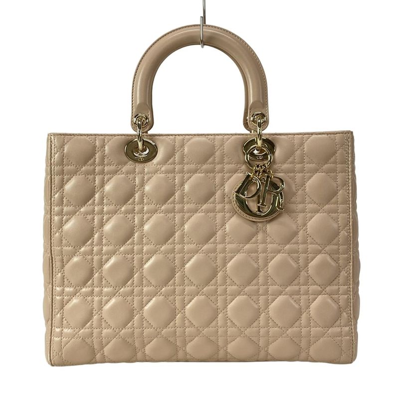 Dior Handbag Large Pink Gold Lambskin