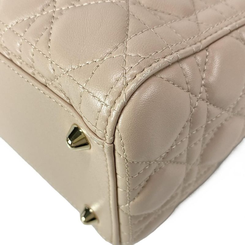 Dior Handbag Large Pink Gold Lambskin