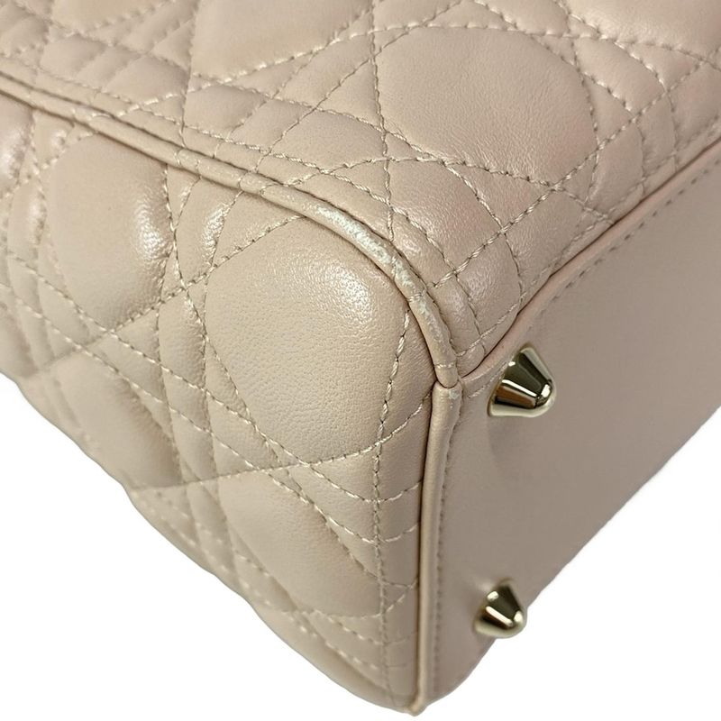 Dior Handbag Large Pink Gold Lambskin