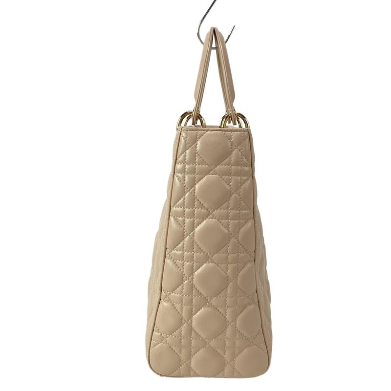 Dior Handbag Large Pink Gold Lambskin
