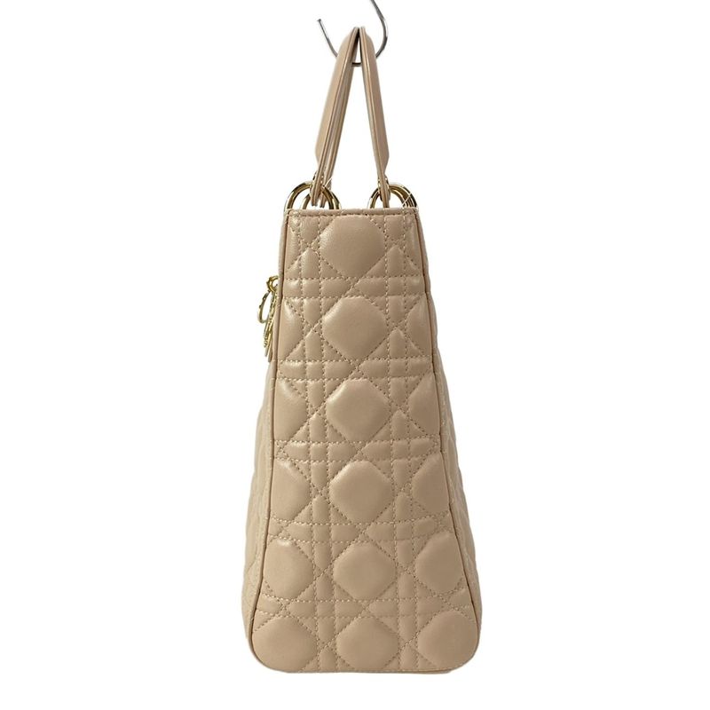 Dior Handbag Large Pink Gold Lambskin
