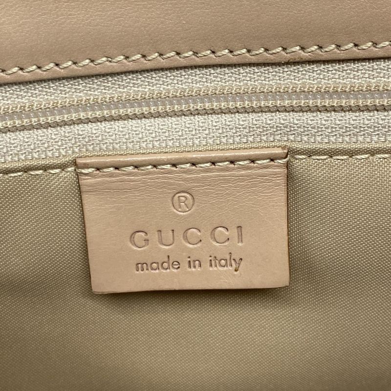 Gucci Handbag Jackiegg Pattern Beige Leather