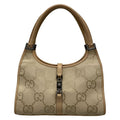 Gucci Handbag Jackiegg Pattern Beige Leather