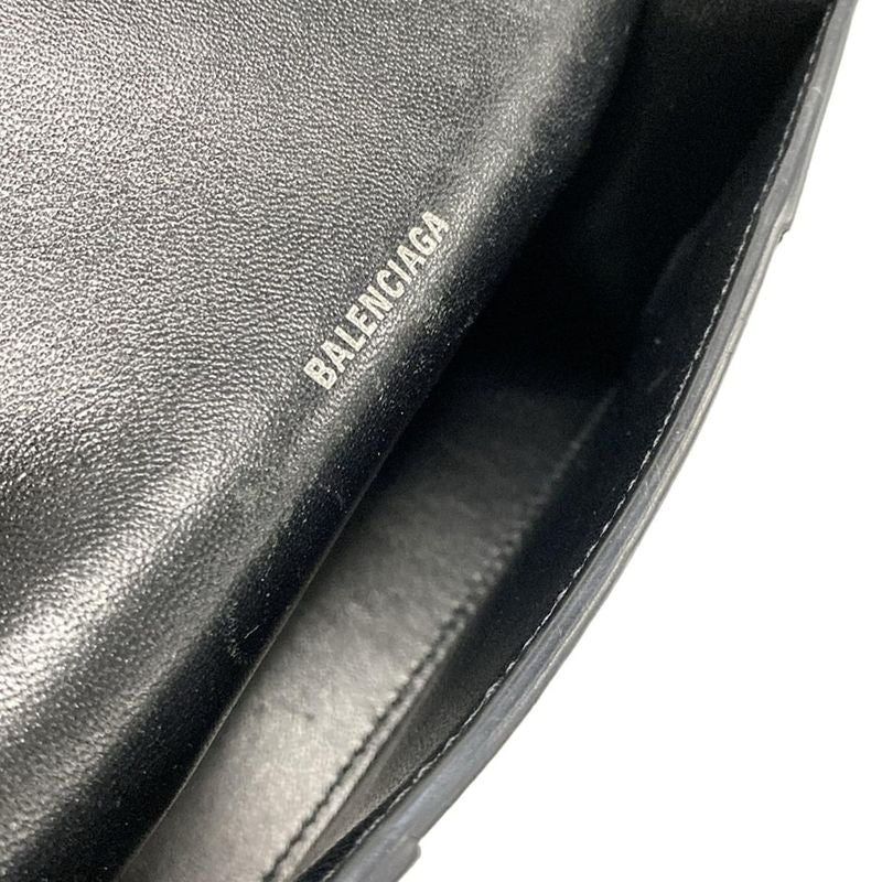 Balenciaga Waist Pouch Hourglass Black White Mini Bag Graffiti Leather
