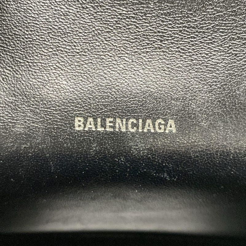 Balenciaga Waist Pouch Hourglass Black White Mini Bag Graffiti Leather