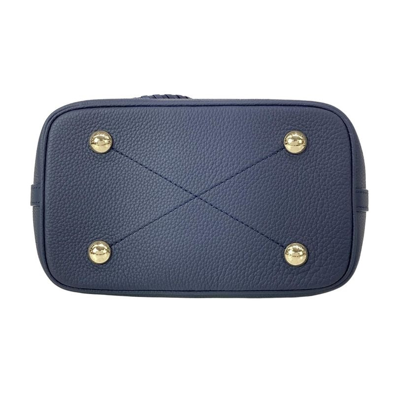 Louis Vuitton Tote Mahina Blossom PM Navy Leather Cowhide