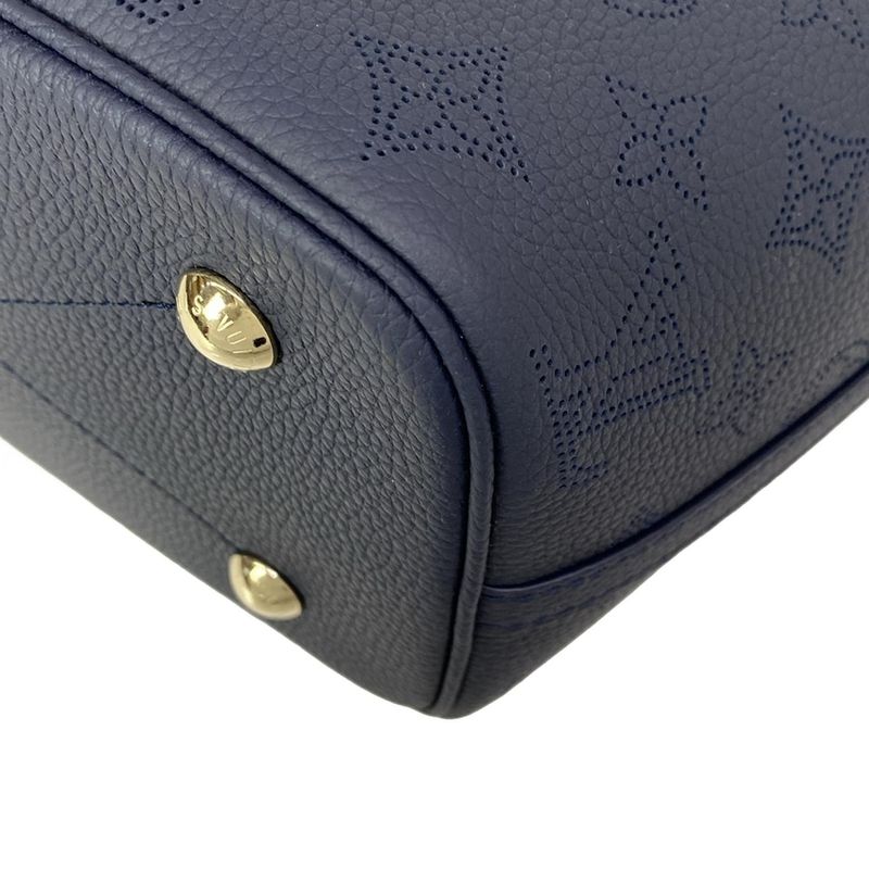Louis Vuitton Tote Mahina Blossom PM Navy Leather Cowhide