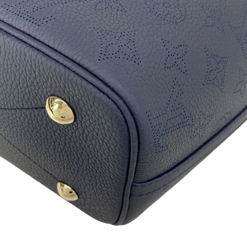 Louis Vuitton Tote Mahina Blossom PM Navy Leather Cowhide