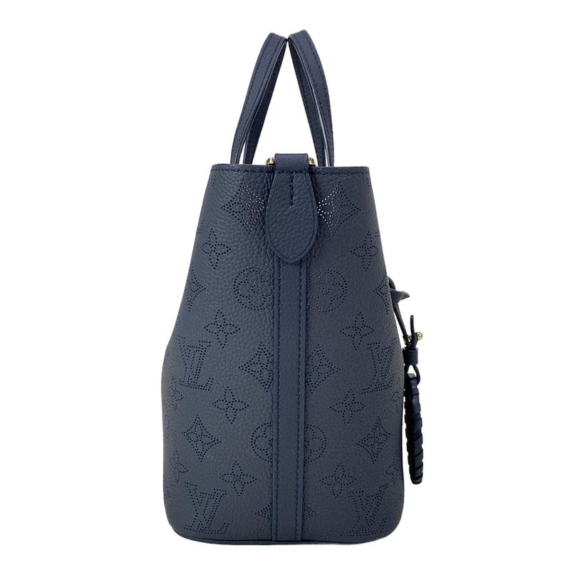 Louis Vuitton Tote Mahina Blossom PM Navy Leather Cowhide