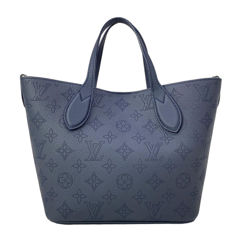 Louis Vuitton Tote Mahina Blossom PM Navy Leather Cowhide