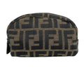 Fendi Pouch Zucca Beige Dark Brown Dark