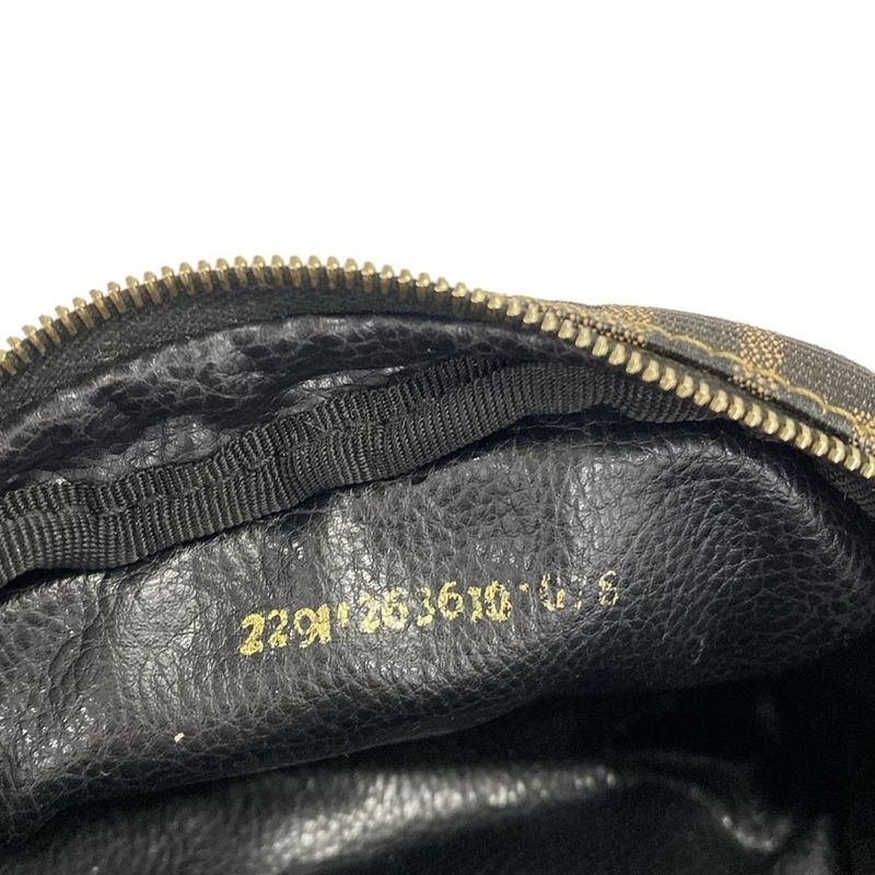Fendi Pouch Zucca Beige Dark Brown Dark