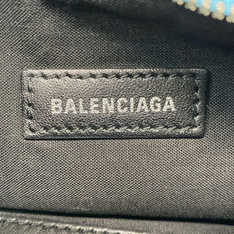 Balenciaga Shoulder Bag le Cage XS Blue Frill
