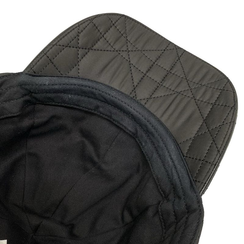 Dior Cap 57 Black Cannage Stitch