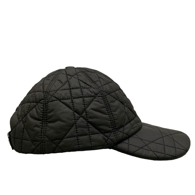Dior Cap 57 Black Cannage Stitch