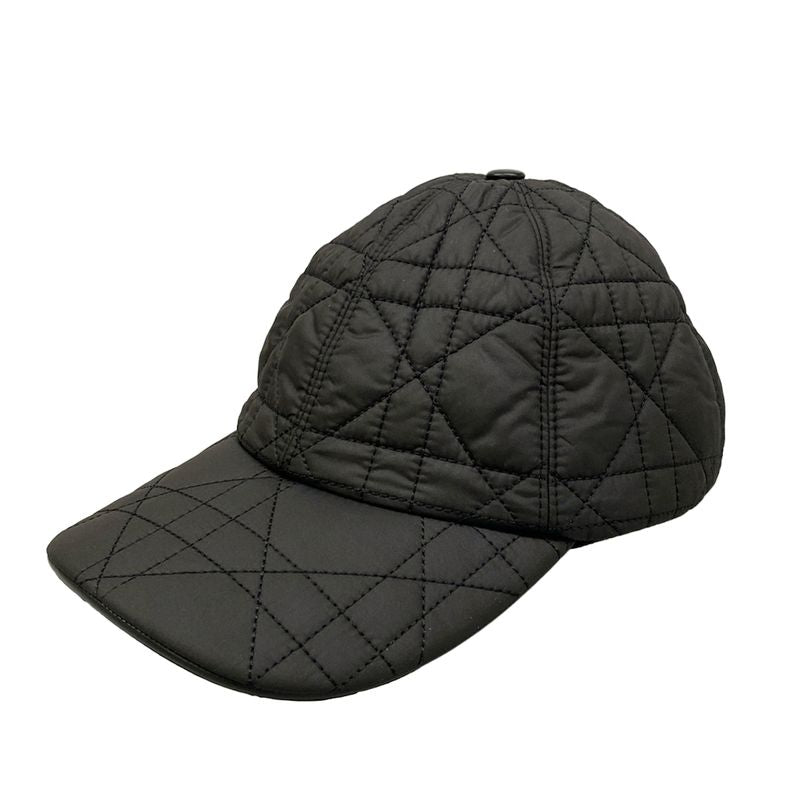 Dior Cap 57 Black Cannage Stitch